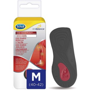 Plantillas Uso Diario Rodilla Y Talon - Scholl In-Balance (Talla M 1 Par)