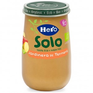 Hero Baby Solo Jardinera De Ternera Ecológica, 190 G
