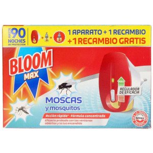 Bloom Max Moscas Y Mosquitos Apto.Eléctrico + 2 Recargas 3 U