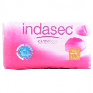 Indasec Maxi Compresa Perdidas Leves (Bolsa 15 Compresas)