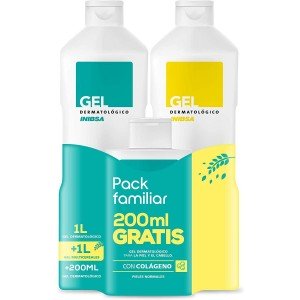 Inibsa Gel Dermatologico + Multicereales (2 Envases 1 L + 1 Envase 200 Ml Pack)