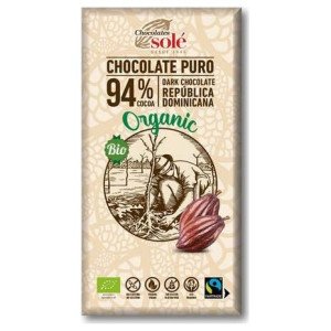Chocolates Sole Chocolate Negro 94% 100G