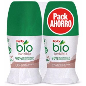Bio Natural 0% Invisible Deo Roll-On Lote 2 X 50 Ml