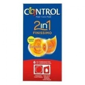 Control Finisimo 2En1 Preservativo+Lubricante 6U