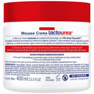 Lacto-Urea Mousse Creme Cara Y Cuerpo 400 Ml