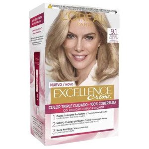 L'Oreal Set Excellence Creme Tint 91 Light Blonde Light Ash Blonde
