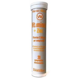 Ynsadiet Vitamina C + Zinc 20 Comp Efervescentes