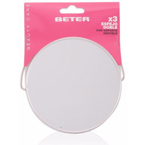 Beter Espejo Metálico Doble X3 Con Soporte Abatible 122Cm 1Ud