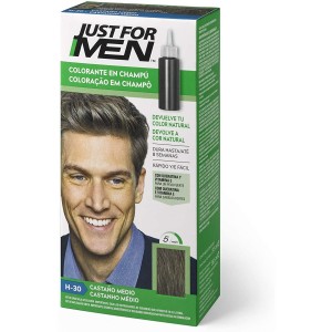 Just For Men - Champu Colorante (1 Envase 66 Ml Tono Castaño Medio Natural)