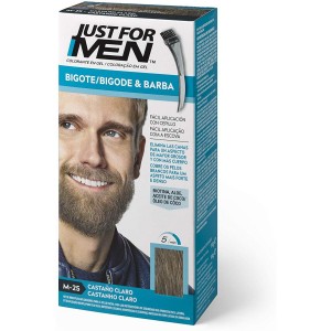 Just For Men Bigote Y Barba - Gel Colorante (1 Envase 30 Ml Color Castaño Claro)