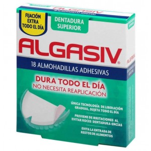 Algasiv - Almohadillas Adhesivas Protesis (18 Unidades Superiores)