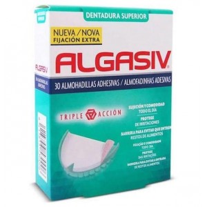 Algasiv - Almohadillas Adhesivas Protesis (30 Unidades Superiores)