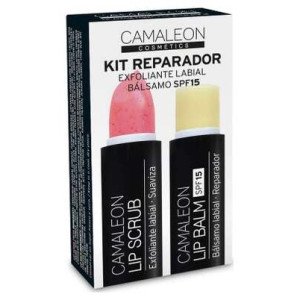 Camaleon Kit Bálsamo + Exfoliante Labial Fresa 4G
