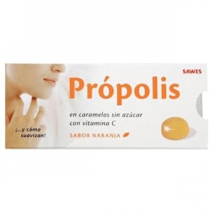 Propolis Sawes En Caramelos Sin Azúcar (1 Envase 22 G Sabor Naranja)