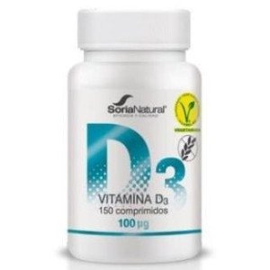 Vitamina D3 Liberacion Sostenida 250mg 150co Vegan - Soria Natural