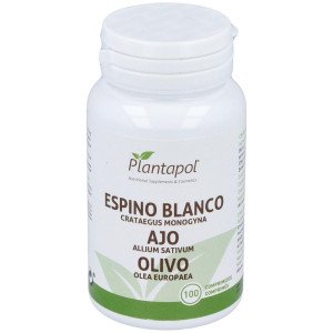 Plantapol Espino Blanco_ Ajo_ Olivo 100 Comprimidos