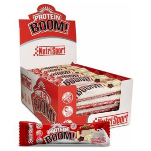 Nutrisport Protein Boom Barritas Fresa-Cheescake 24Uds