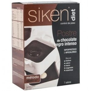 Siken Diet Postre De Chocolate Negro Intenso (7 Sobres 25 G)