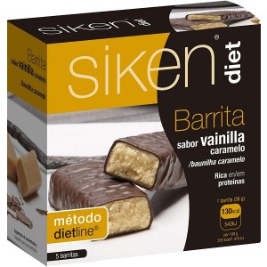 Siken Diet (5 Barritas 36 G Sabor Vainilla Caramelo)