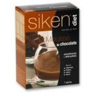 Siken Diet Mousse De Chocolate C/ Caramelo (7 Sobres 23 G)