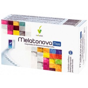 Novadiet Melatonova Flas Para El Sueño 30 Comprimidos Bucodispersables.