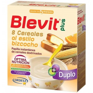 Blevit Plus Duplo 8 Cereales Bizcocho Y Naranja (1 Envase 600 G)