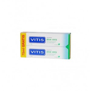 Vitis Aloe Vera Pasta Dentifrica (2 Envases 150 Ml Sabor Menta)