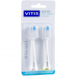 Cepillo Dental Electrico - Vitis Sonic S10 / S20 (Medio 2U Recambio Cabezal)