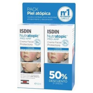 Isdin Nutratopic Pro-Amp Crema Facial Protectora 2X50Ml