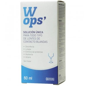 Wops Solucion Unica Lentes De Contacto Blandas (1 Envase 60 Ml)