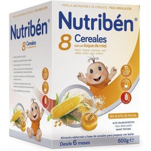 Nutriben 8 Cereales Y Miel, 600 G.  - Alter
