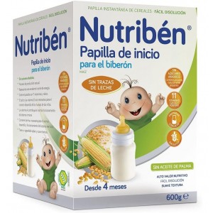 Nutriben Inicio Biberon - Papilla Sin Gluten, 600 G. - Alter