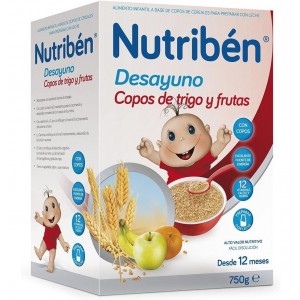 Nutriben Desayuno Copos De Trigo Con Frutas, 750 G. - Alter
