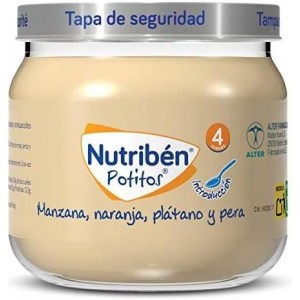 Nutriben Potito Inicio A Las Multifrutas - Manzana Naranja Platano Y Pera. - Alter