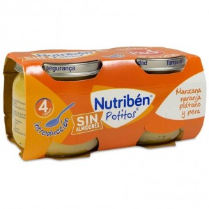 Nutribén Potito Introducción A Las Multifrutas Manzana, Naranja, Plátano 2X120G