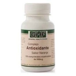 Ghf Antioxidante Vitamina C_ E Y Selenio Sabor Naranja 100Comp