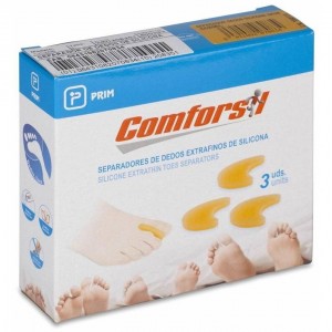 Comforsil Separadores De Dedos Extrafinos Talla L, 3 Uds