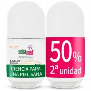 Sebamed Dúo Desodorante Roll-On Bálsamo, 2 Unidades 50 Ml