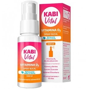 Kabivital Vitamina D3 1000 Ui (1 Spray Bucal 25 Ml Sabor Menta)