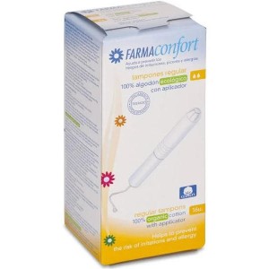 Farmaconfort Tampones Con Aplicador 100% Algodon, 16 Uds Regular.- Farmaconfort 