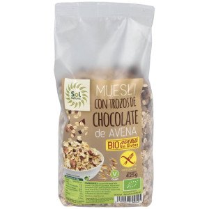Solnatural Muesli Avena Chocolate Sin Gluten Bio 425G