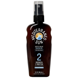 Mediterraneo Sun Zanahoria Aceite Bronceador Dark Spf2 100Ml