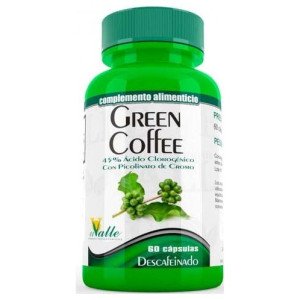 El Valle Green Coffee Cafe Verde Descafeinado 60Caps