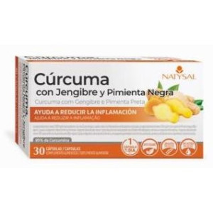 Natysal Cúrcuma Con Jengibre Y Pimienta Negra 30Caps