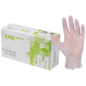 Luna Guantes De Vinilo Sin Polvo Talla M 100U