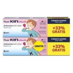 Kin Fluor Infantil Pasta 75 Ml + 25Ml 2X1