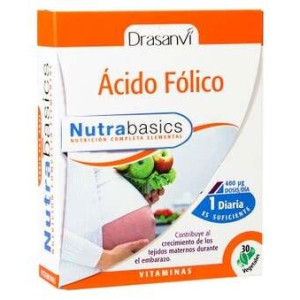 Drasanvi Ácido Fólico Nutrabasics 30Caps