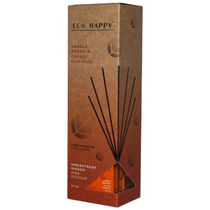 Eco Happy Canela Naranja Ambientador Mikado 95Ml