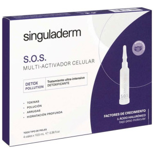 Singuladerm S.O.S Detox-Pollution 4 Viales X 10,5Ml