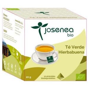 Josenea Té Verde Hierbabuena Bio 10 Pirámides En Sobre